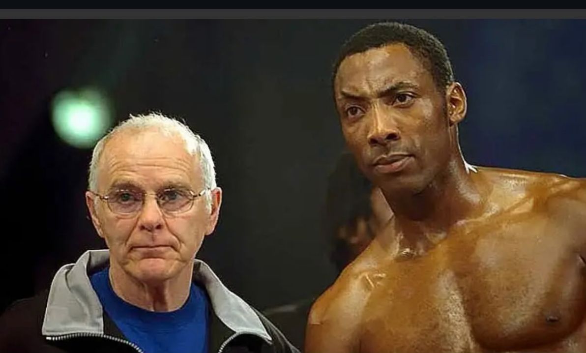 Johnny Nelson with his trainer Brendan Ingle